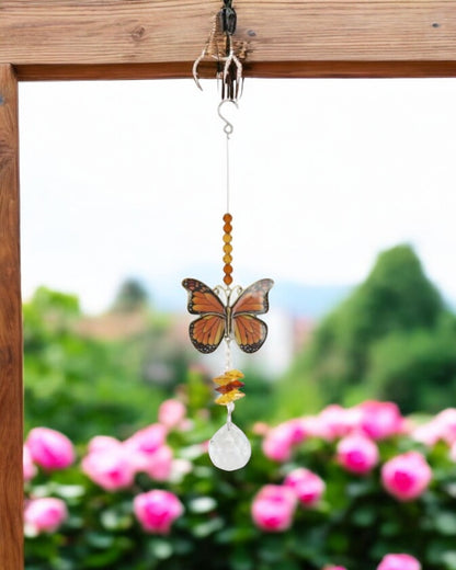 Butterfly Hanging Crystals