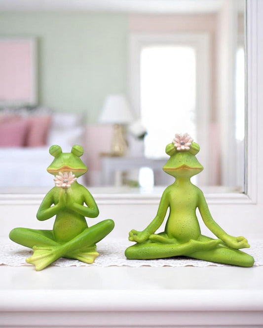 Sitting Yoga Flower Frog