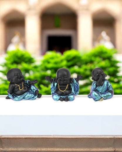 8cm Happy Cute Shiny Buddha