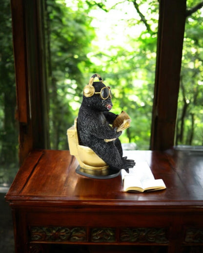 30cm Monkey on Gold Throne