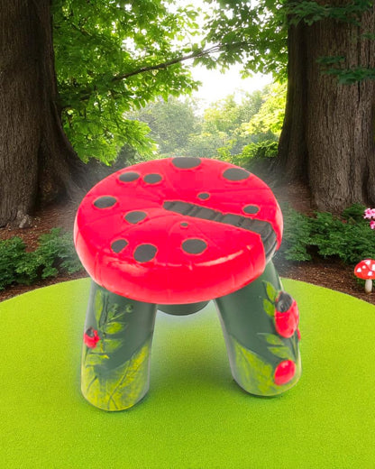 Fairy Garden Lady Bug Stool