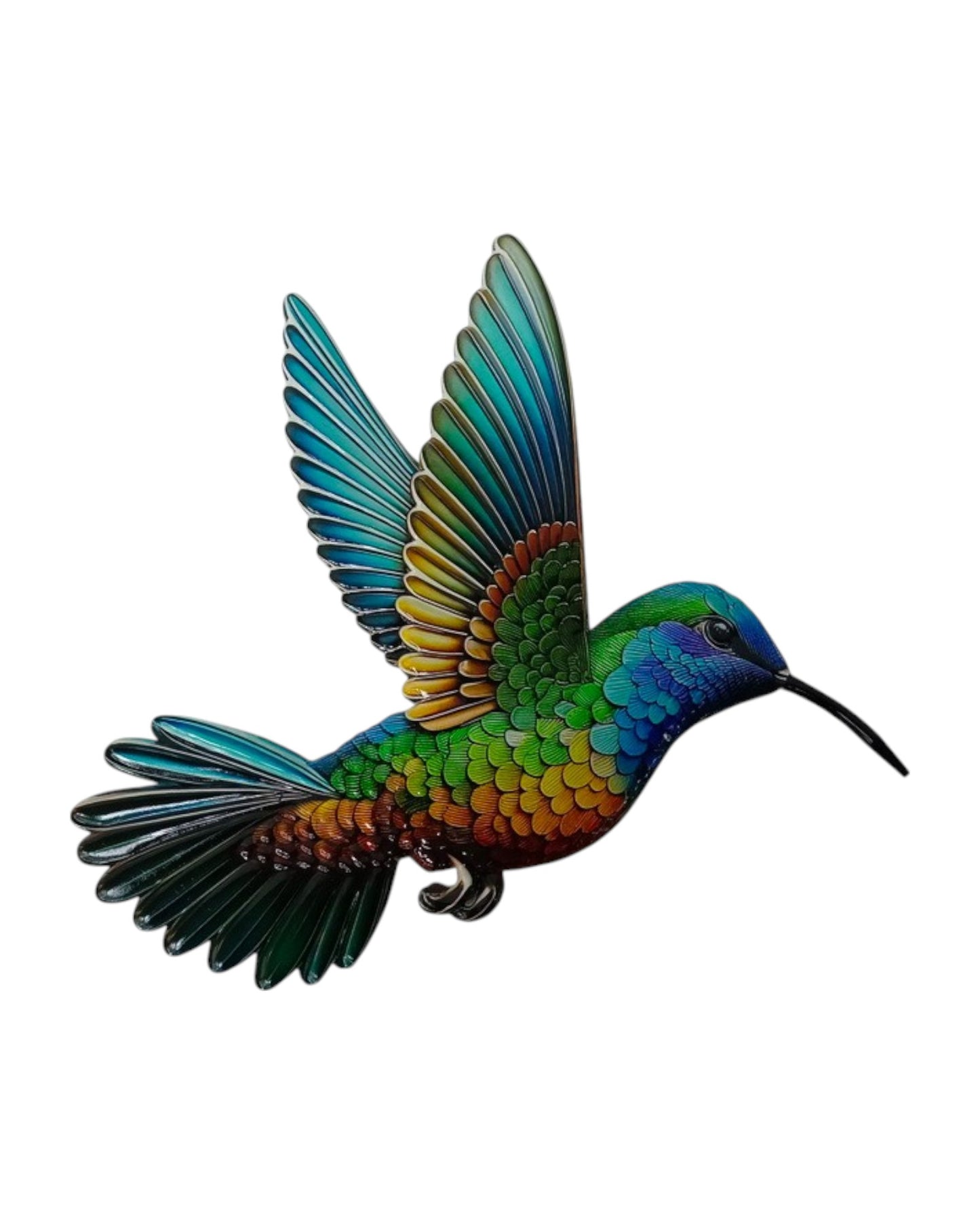 Metal Hummingbird Wall Art
