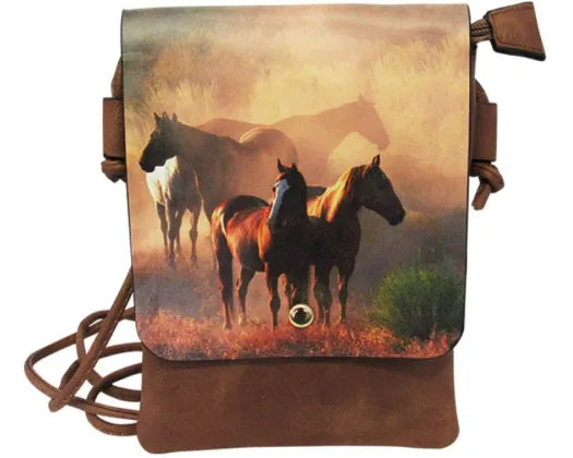 Horses Flap Bag