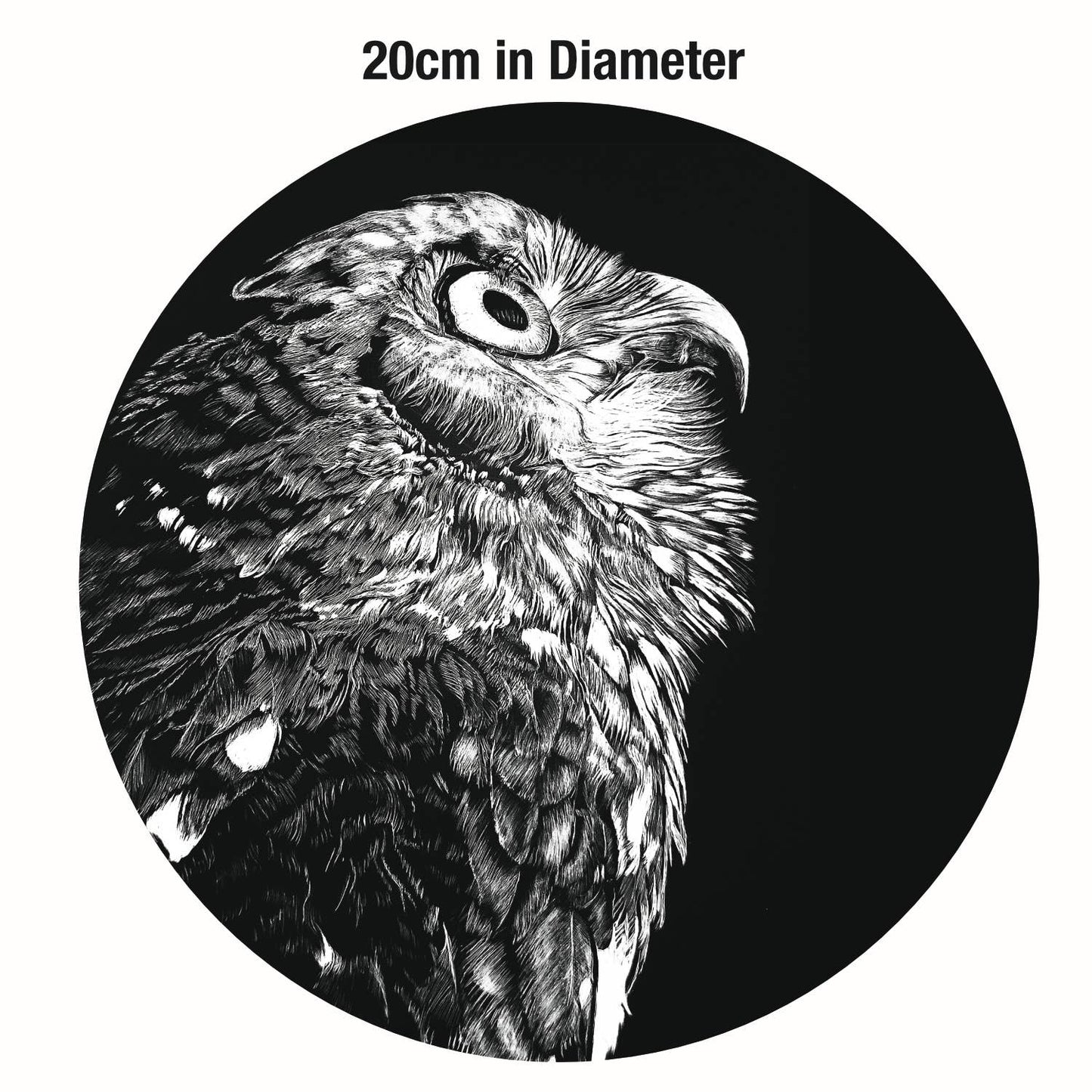 Barking Owl Ceramic Round Pot Trivet | 20 cm Diameter