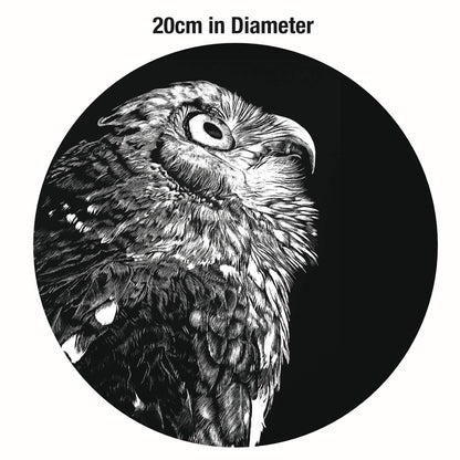 Barking Owl Ceramic Round Pot Trivet | 20 cm Diameter