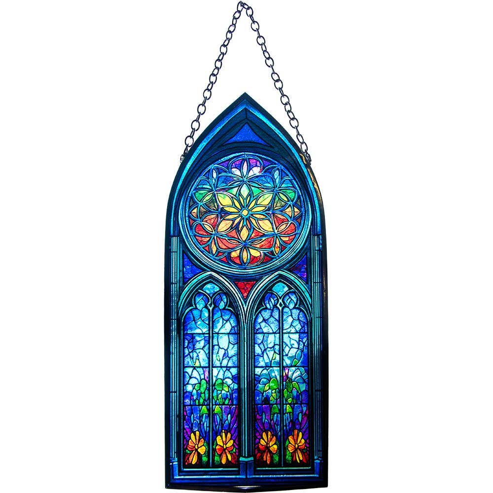 Glass Suncatcher Cathedral  - Flower of Life