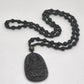 Obsidian Buddha Necklace