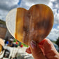 Agate Slice Heart