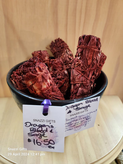 Dragons Blood & Sage Smudge - 5inch