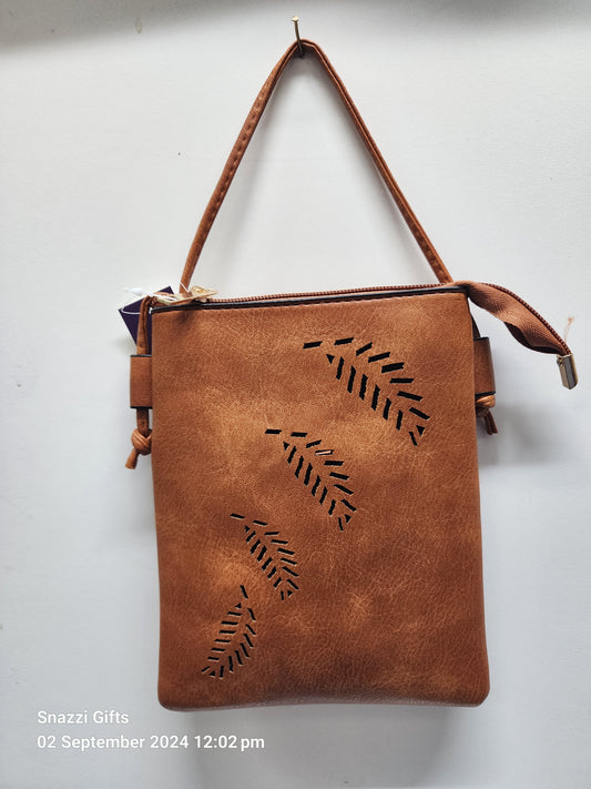 Fern cutout Phone Bag Rust