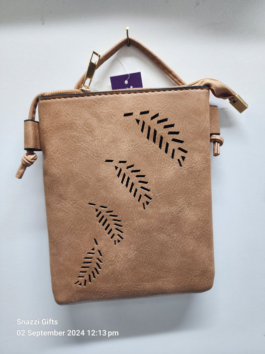 Fern cutout Phone Bag Taupe