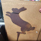 Jumping Rabbit Corten Steel Garden Art