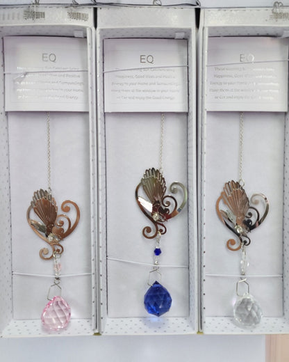 NZ Native Suncatcher Fantail Koru