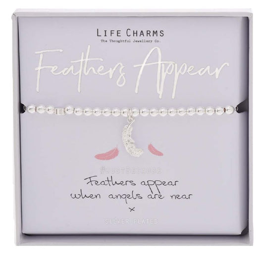 Life Charms Bracelet FEATHERS