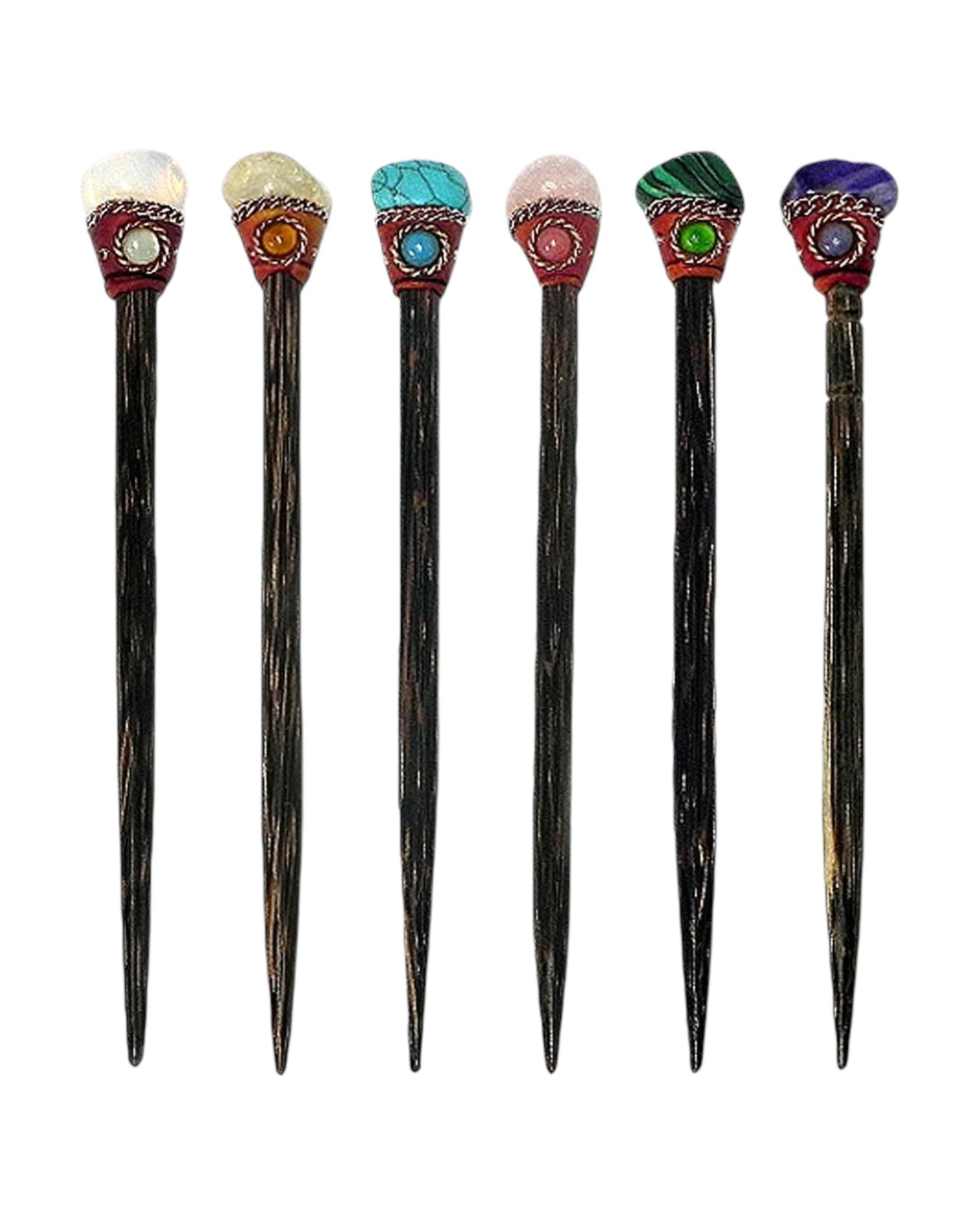 Natural Stone Wooden Hair Stick