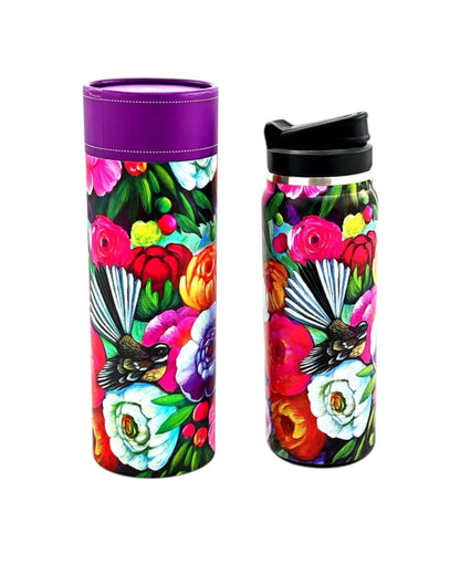 Drink Bottle - Fantails & Flowers