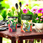 NZ Double Walled S/S Tumbler - Fantail & Hollyhocks