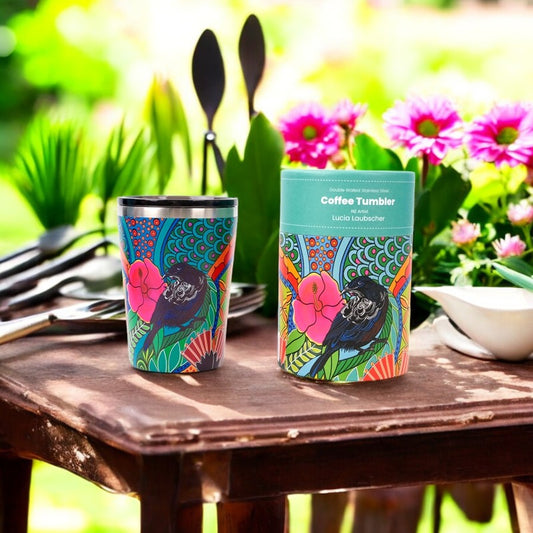 NZ Double Walled S/S Tumbler - Joyful Tui