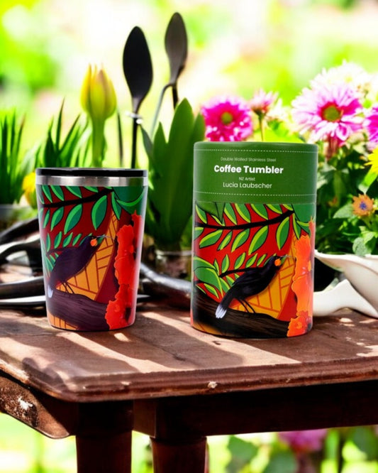 NZ Double Walled S/S Tumbler - Huia