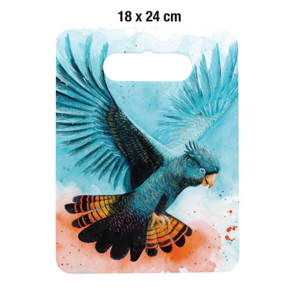 Red Tail Black Cockatoo Ceramic Pot Trivet | 18x24 cm