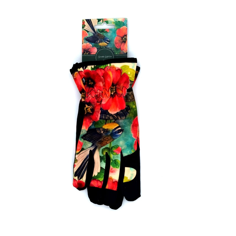 Gardening Gloves - Hibiscus & Fantail