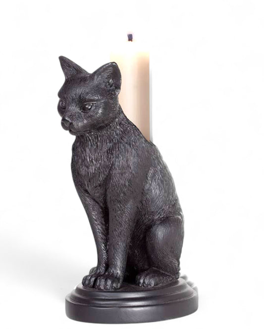 Faust's Familiar (Cat Candlestick) (Candle Holder)