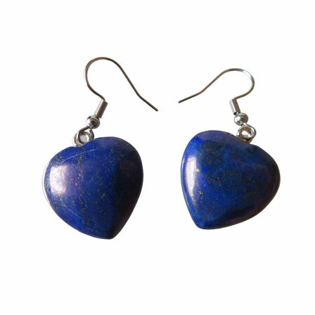 LARGE CRYSTAL HEART DROP EARRINGS