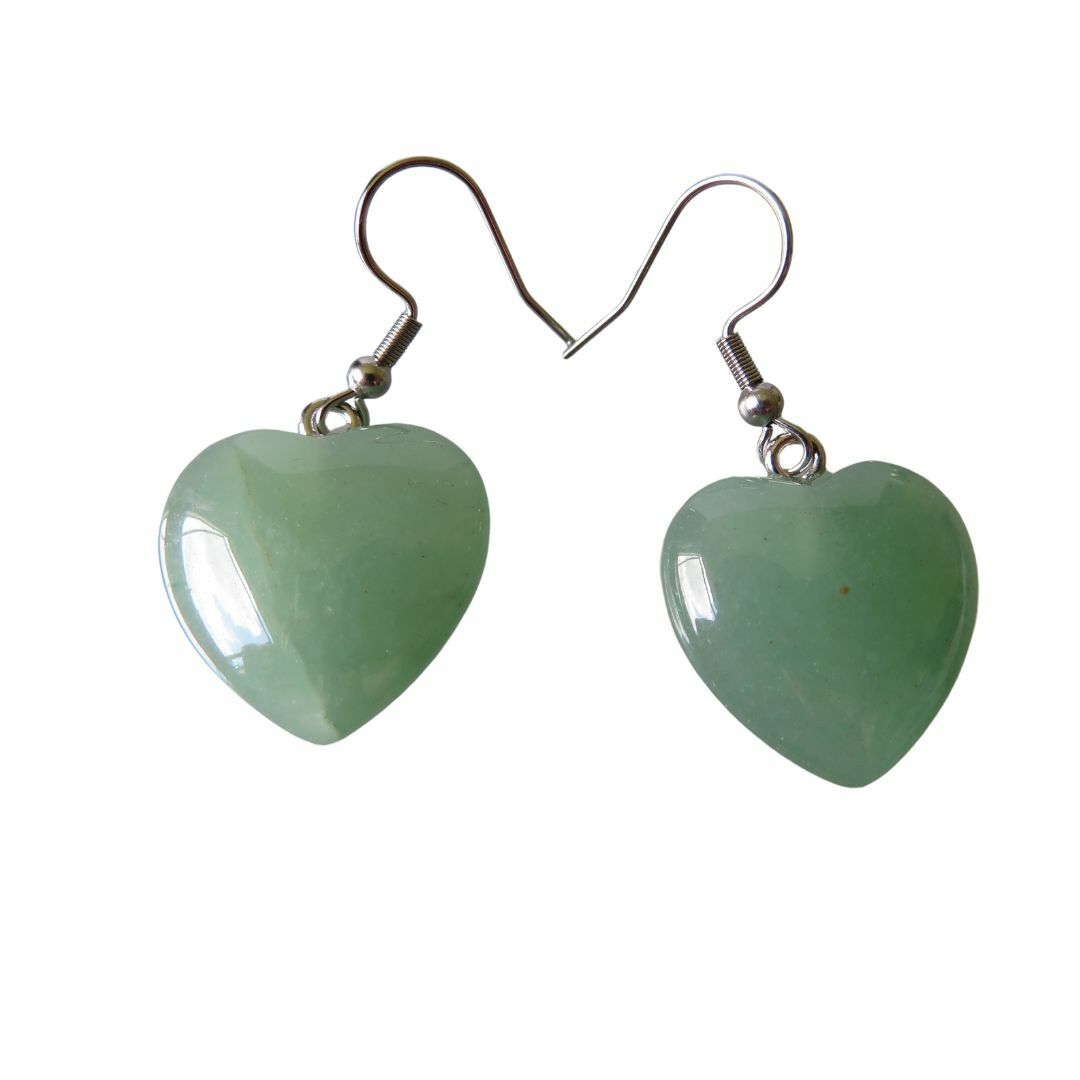 LARGE CRYSTAL HEART DROP EARRINGS