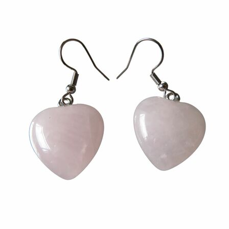 LARGE CRYSTAL HEART DROP EARRINGS