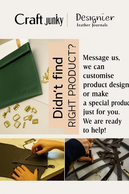 Leather Journal Blank Vintage Notebook with Moon Print  