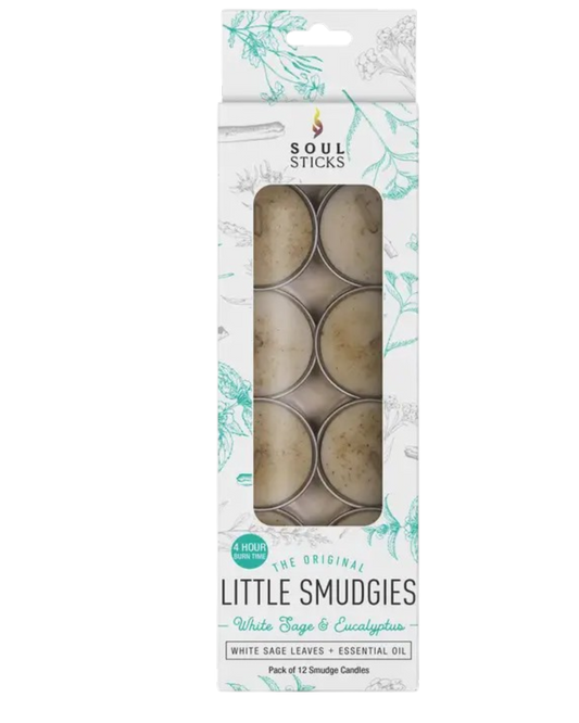 White Sage & Eucalyptus - Little Smudgies Teelight Candles