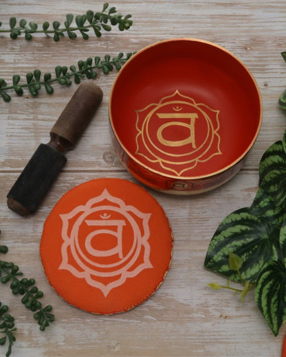 SINGING BOWL - Gift Set Orange 12.5cm