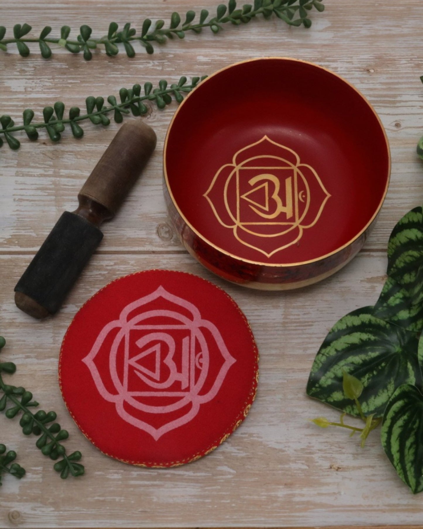 SINGING BOWL - Gift Set Red 12.5cm