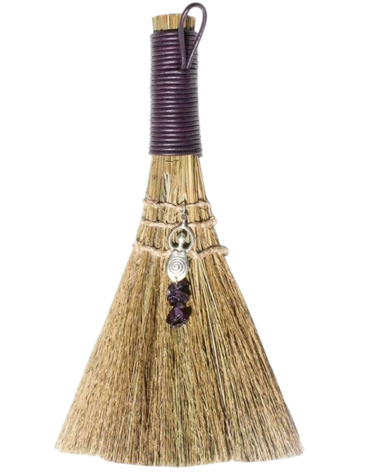Wicca Broom – Goddess with Amethyst