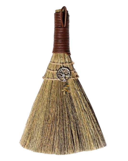 Wicca Broom – Tree of Life with Tiger Eye