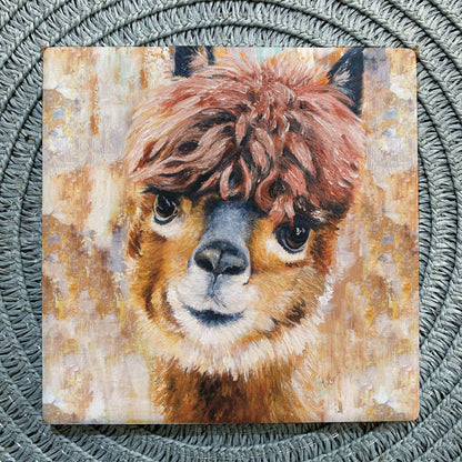 Alpaca Ceramic Coaster