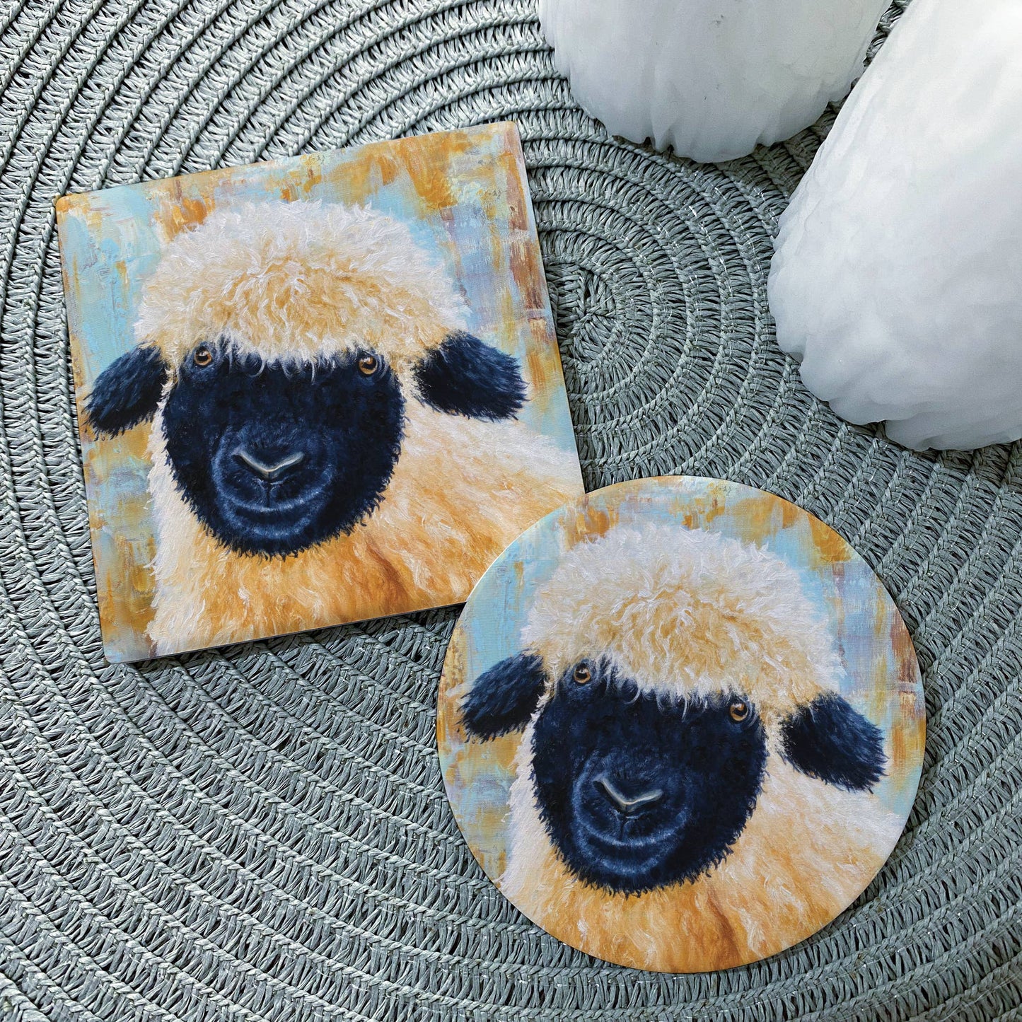 Valaise Blacknose Sheep Ceramic Coaster