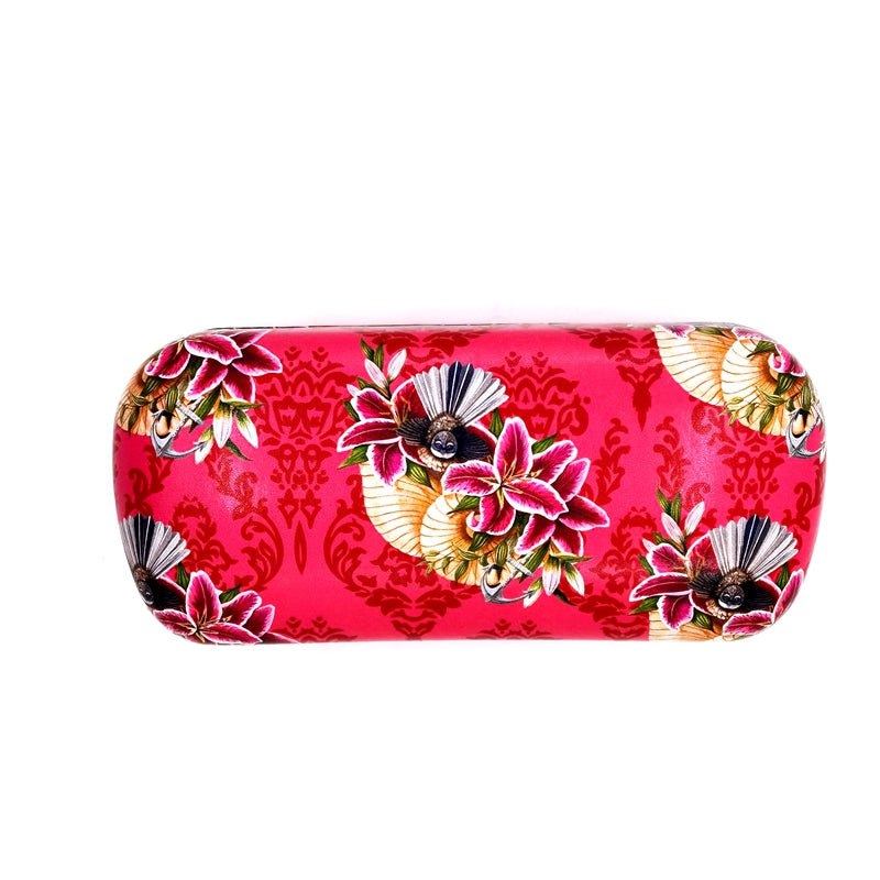 Fantail & Hibiscus Sunglasses Case