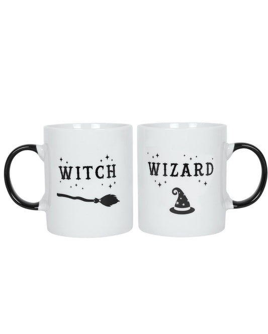 Witch and Wizard Mug Set