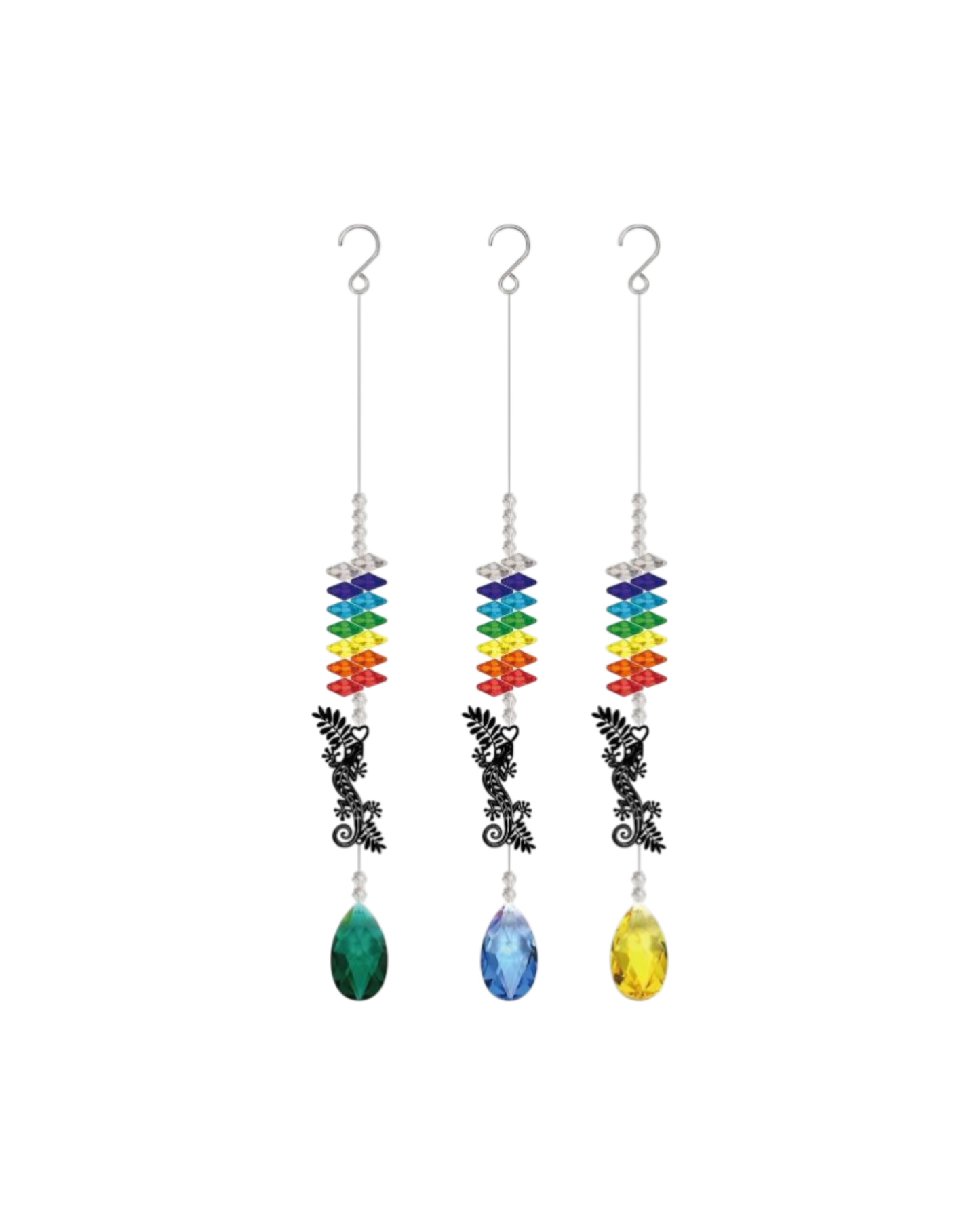 NZ Gecko Crystal Sun Catcher