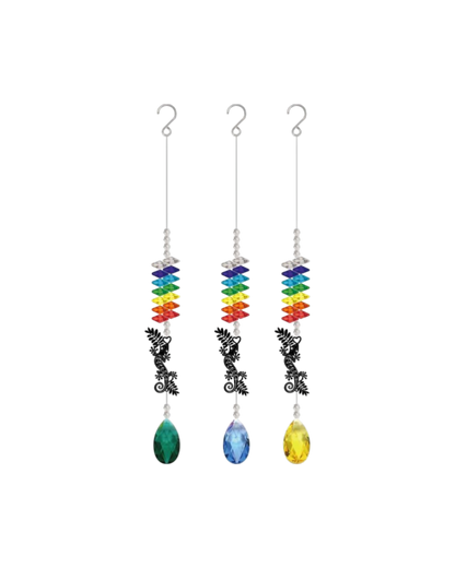 NZ Gecko Crystal Sun Catcher