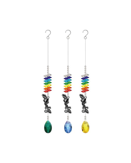 NZ Gecko Crystal Sun Catcher