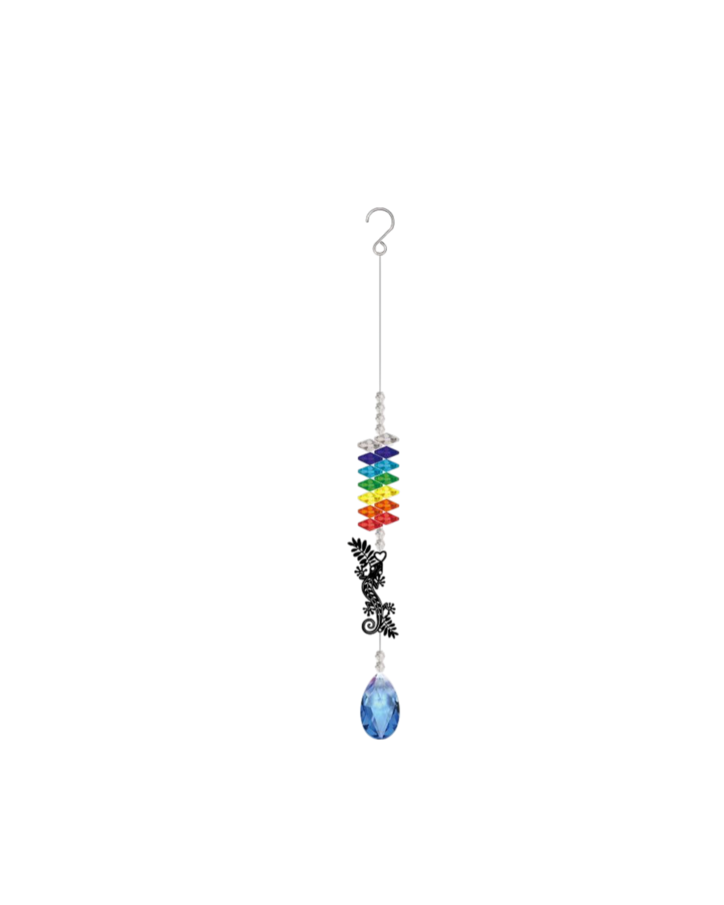NZ Gecko Crystal Sun Catcher