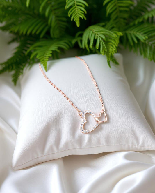 Grace Heart with Crystals Necklace