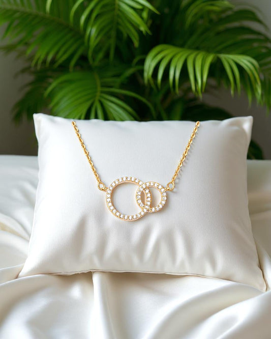 Grace Circles with Crystals Necklace