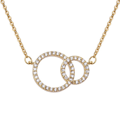 Grace Circles with Crystals Necklace
