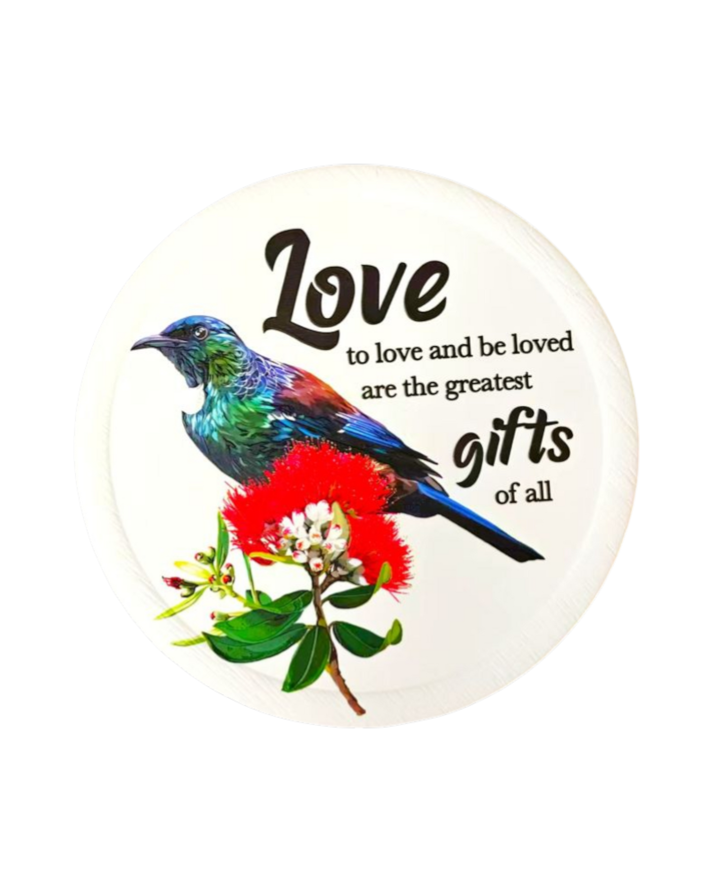 Ceramic Inspiration Plaque Tui/Love