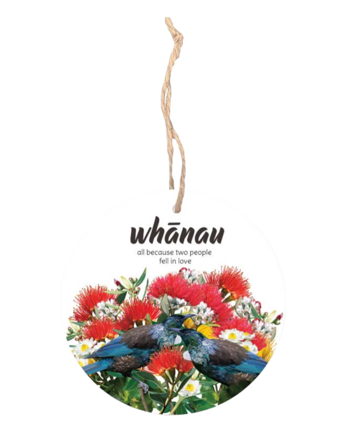 Glass Disk Tuis Whanau