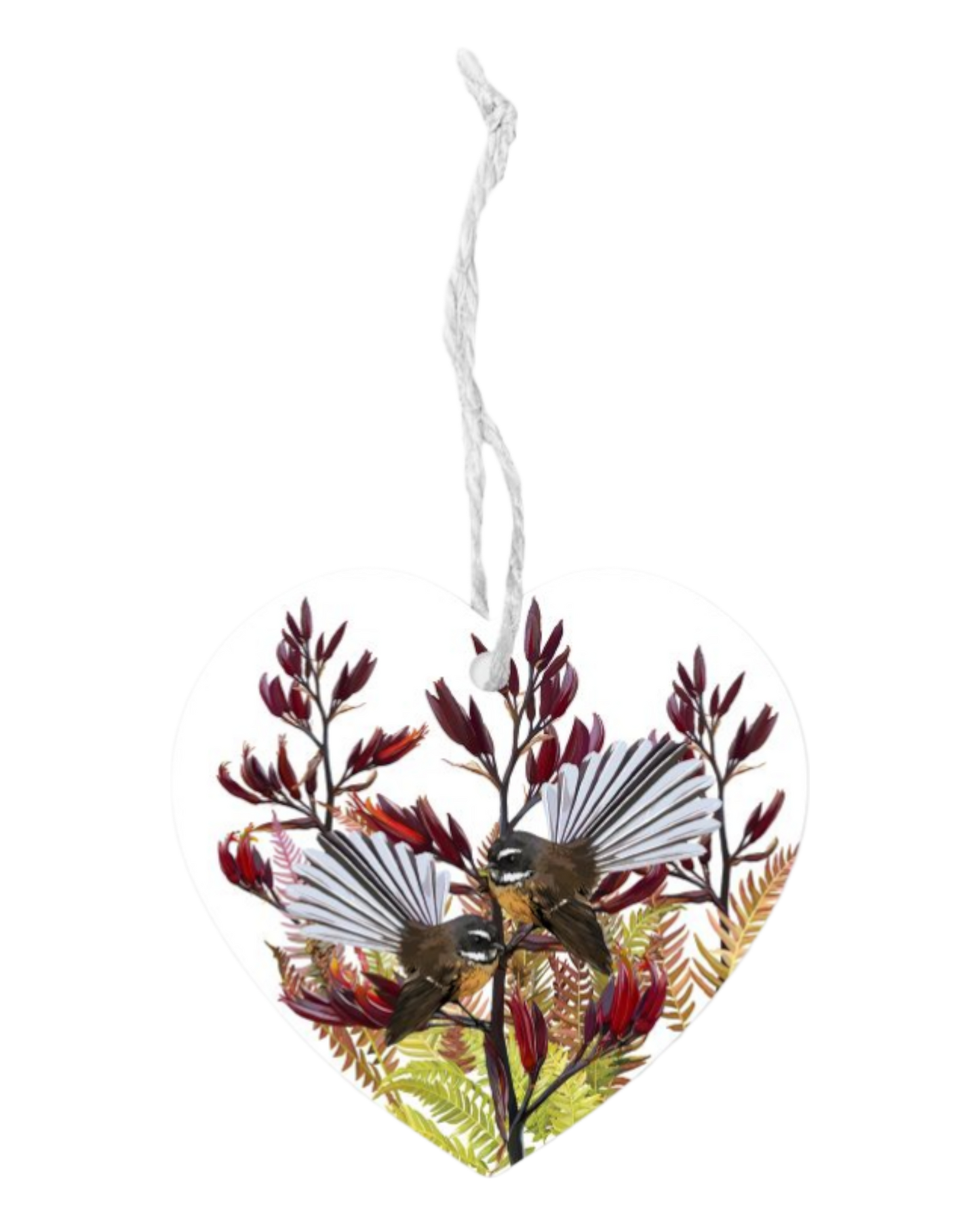 Glass Heart Fantail Duo