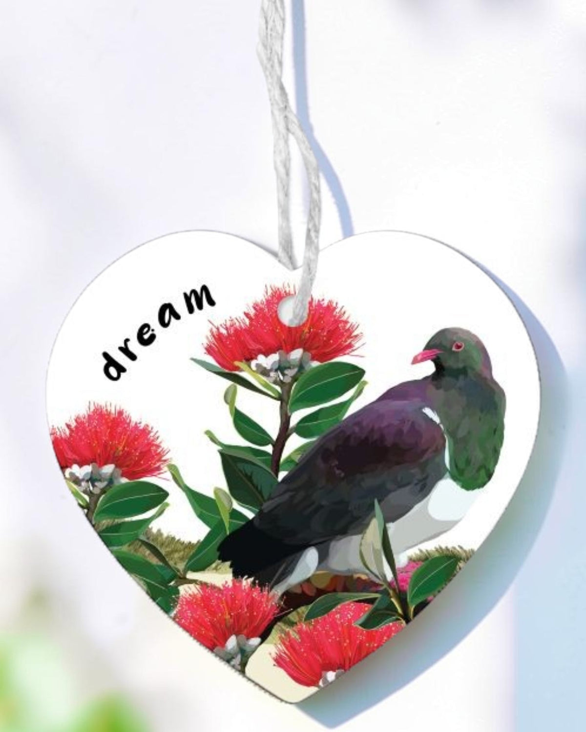 Ceramic Heart Kereru - Dream